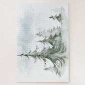 Wasserfarbener Regenwald Winter Puzzle (Vertikal)