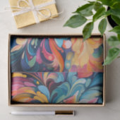 Wasserfarbener Retro-Groovy-Blume platzen Seidenpapier (Geschenk)