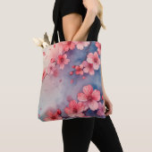 Wasserfarbener Rosa Sakura Tasche (Von Nahem)