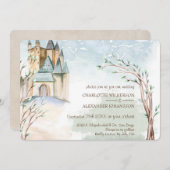 Wasserfarbener Rundgang Kunstgiesserei Einladung (Vorne/Hinten)