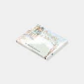 Wasserfarbener Rundgang Kunstgiesserei Post-it Klebezettel (angewinkelt)