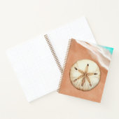 Wasserfarbener Sand Dollar im Beach Journal Notizblock (Innenseite)