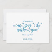 Wasserfarbener Sand & Meer werden Sie meine Trauze Einladung (Rückseite)