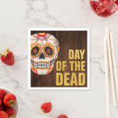 Wasserfarbener Schädeltag des toten Halloween Serviette (Beispiel)