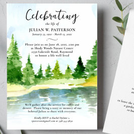 Wasserfarbener See - Feier des Lebensgedichts Einladung