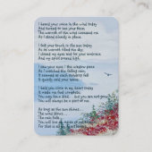 Wasserfarbener See Vogel Landschaft Visitenkarte (Vorderseite)