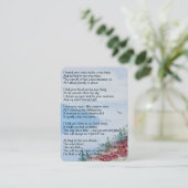 Wasserfarbener See Vogel Landschaft Visitenkarte (Stehend Vorderseite)