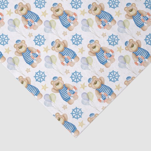 Wasserfarbener Seefahrer Seidenpapier (Ausschnitt)