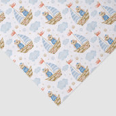 Wasserfarbener Segelbootbär Seidenpapier (Ausschnitt)