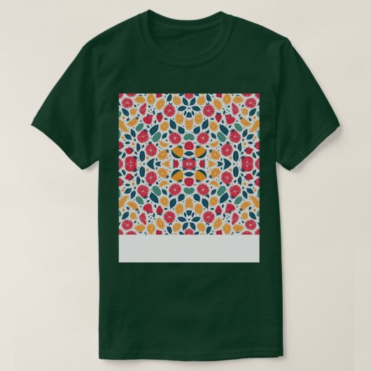 Wasserfarbener Sommer Früchte Gemusterter Sommerfr T-Shirt (Design vorne)