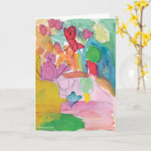 Wasserfarbener Spaß - KinderKunst für das CHOC Karte (Gelbe Blume)