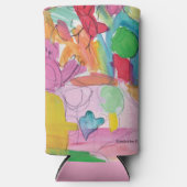 Wasserfarbener Spaß - KinderKunst für das CHOC Selters Dosenkühler (Vorderseite)