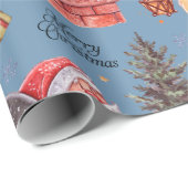 Wasserfarbener Spaß Weihnachten Geschenkpapier (Rolleneckpunkt)