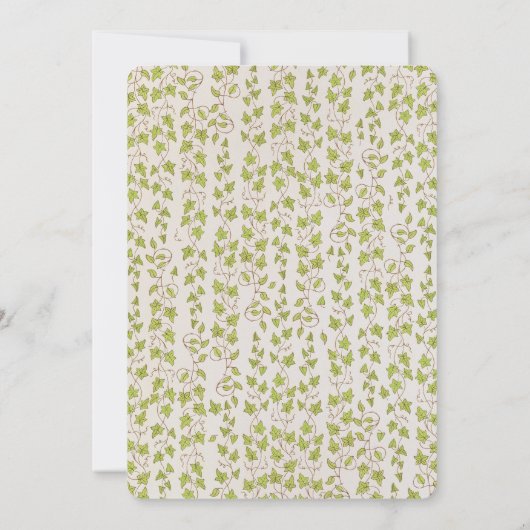 Wasserfarbener Speisekarte Viktorianisch Royal Ele Einladung (Rückseite)