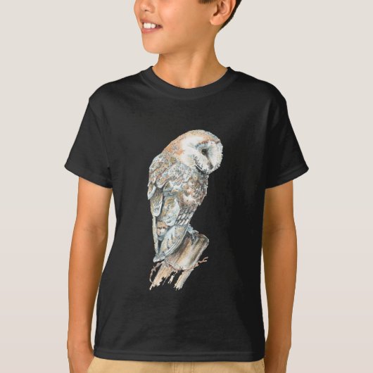 Wasserfarbener Stall Vogelvögel Kunst T-Shirt (Vorderseite)