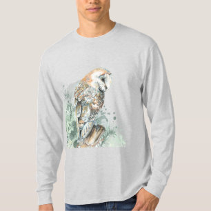 Wasserfarbener Stall Vogelwelt Natur Kunst, Dichtu T-Shirt