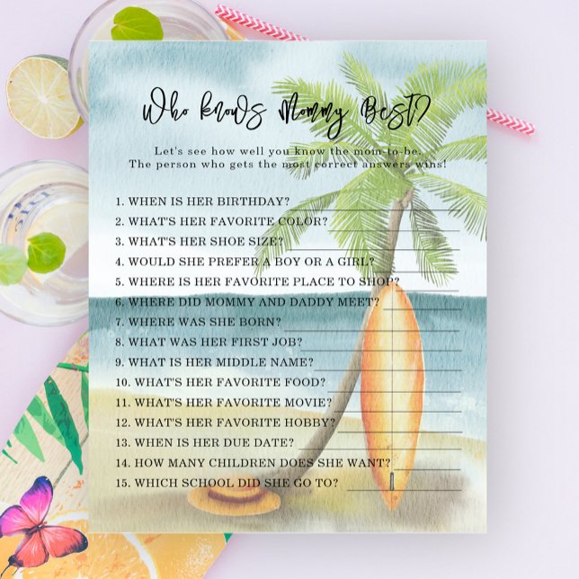 Wasserfarbener Strand - Wer Mami am besten kennt (Von Creator hochgeladen)