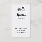 Wasserfarbener Traum Catcher Wilde Feathers Busine Visitenkarte (Rückseite)