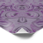 Wasserfarbener Traum Mandala im Schatten der Lila Poster (Ecke)