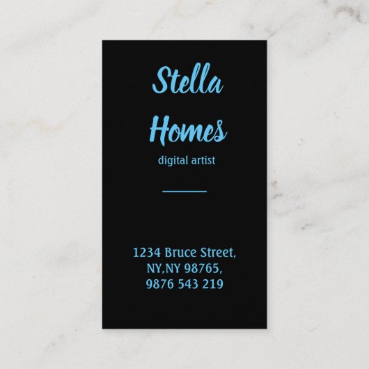 Wasserfarbener Traum Wilde Federn Visitenkarte (Rückseite)