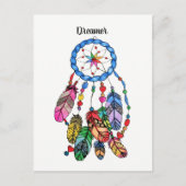 Wasserfarbener Traumfänger Postkarte (Vorderseite)