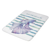 WASSERFARBENER TROPISCHER FISCHSTADTURLAUB BADEMATTE (Schrägansicht)