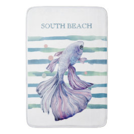 WASSERFARBENER TROPISCHER FISCHSTADTURLAUB BADEMATTE