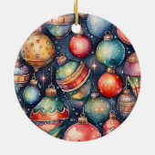 Wasserfarbener Urlaub Kunst Weihnachten Dekoration (Hinten)