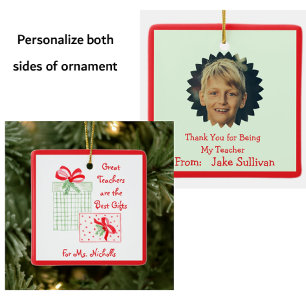 Wasserfarbener Urlaub Lehrer Beste Geschenke Keramikornament