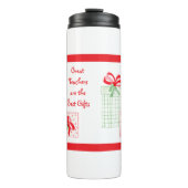 Wasserfarbener Urlaub Lehrer Beste Geschenke Thermosbecher (Vorderseite)