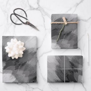 Wasserfarbener Wasserfall, Natur 3 Geschenkpapier Set