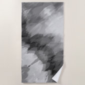 Wasserfarbener Wasserfall, Natur 3 Strandtuch (Vorderseite)