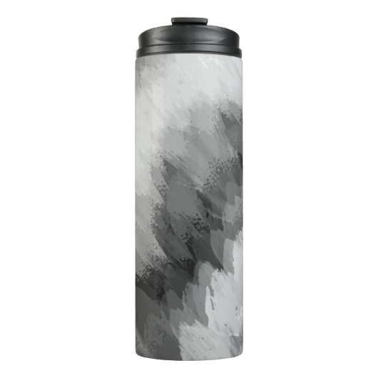Wasserfarbener Wasserfall, Natur 3 Thermosbecher (Vorderseite)