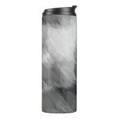 Wasserfarbener Wasserfall, Natur 3 Thermosbecher (Nach links gedreht)