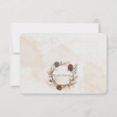 Wasserfarbener Weihnachtsbaum in neutraler Farbe Dankeskarte (Rückseite)