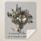 Wasserfarbener Wolf - Biodiversitätsangebot Sherpadecke (Vorderseite)