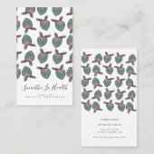 WasserfarbenErdbeeren Doodle-Visitenkarte Visitenkarte (Vorne/Hinten)