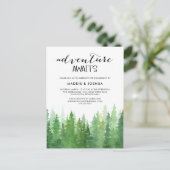 Wasserfarbenerlebnis erwartet Forest Verlobung Inv Postkarte (Stehend Vorderseite)