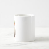 Wasserfarbenes Baby-Piglet mit Blume auf Kopf Kaffeetasse (Mittel)