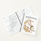 Wasserfarbenes Backbrot Leere Rezept Notizblock (Innenseite)