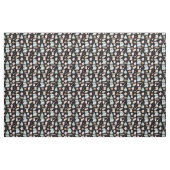 Wasserfarbenes Backen auf schwarz Stoff (Yard (91,4 cm))