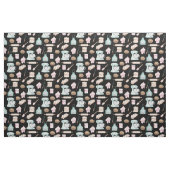 Wasserfarbenes Backen auf schwarz Stoff (Fat Quarter (45,7 x 55,9 cm))