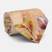 Wasserfarbenes Blumenbuch im Lauf des Herbstes Krawatte (Gerollt)