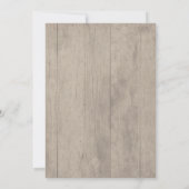 Wasserfarbenes Blumendraht Rustikales Brautparty Einladung (Rückseite)