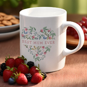 Wasserfarbenes Blumenherz Kaffeetasse