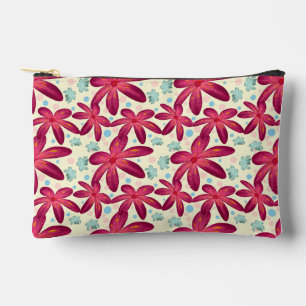 Wasserfarbenes Blumenmuster-Geschenk Zubehörtasche