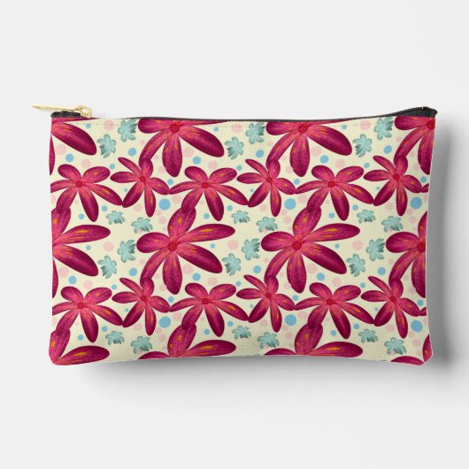Wasserfarbenes Blumenmuster-Geschenk Zubehörtasche (Vorderseite)