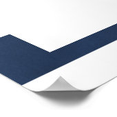 Wasserfarbenes Blumenzeichen Poster (Ecke)