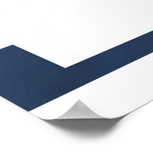 Wasserfarbenes Blumenzeichen Poster (Ecke)