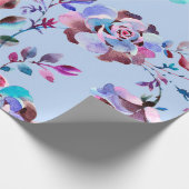 Wasserfarbenes botanisches nahtloses Muster. Handg Geschenkpapier (Ecke)